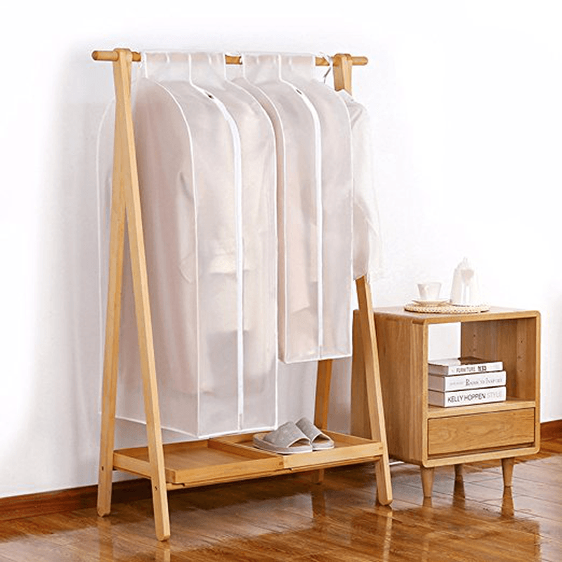 3D Garment Suit Coat Dustproof Cover Protector Wardrobe Storage Bag Breathable Semitransparent Hanging Clothes Storage Bag for Coat Dress Windcoat Closet Organizer - MRSLM