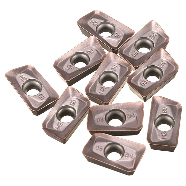 Drillpro 10Pcs APMT1135PDER-M2 VP15TF Milling Carbide Insert for BAP300R Turning Tool