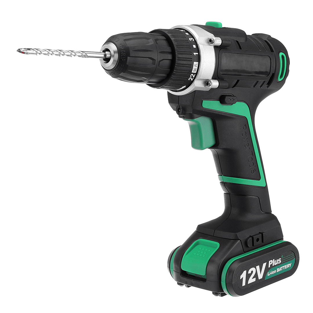 AC100-240V Electric Screwdriver Cordless Power Drill Tools Dual Speed/ Impact with Accessories