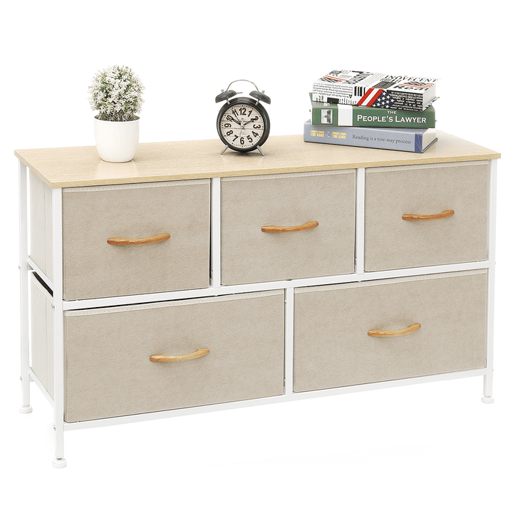 5 Drawers File Cabinets Furniture Storage Tower Unit Closet Dresser Bedside for Bedroom Office