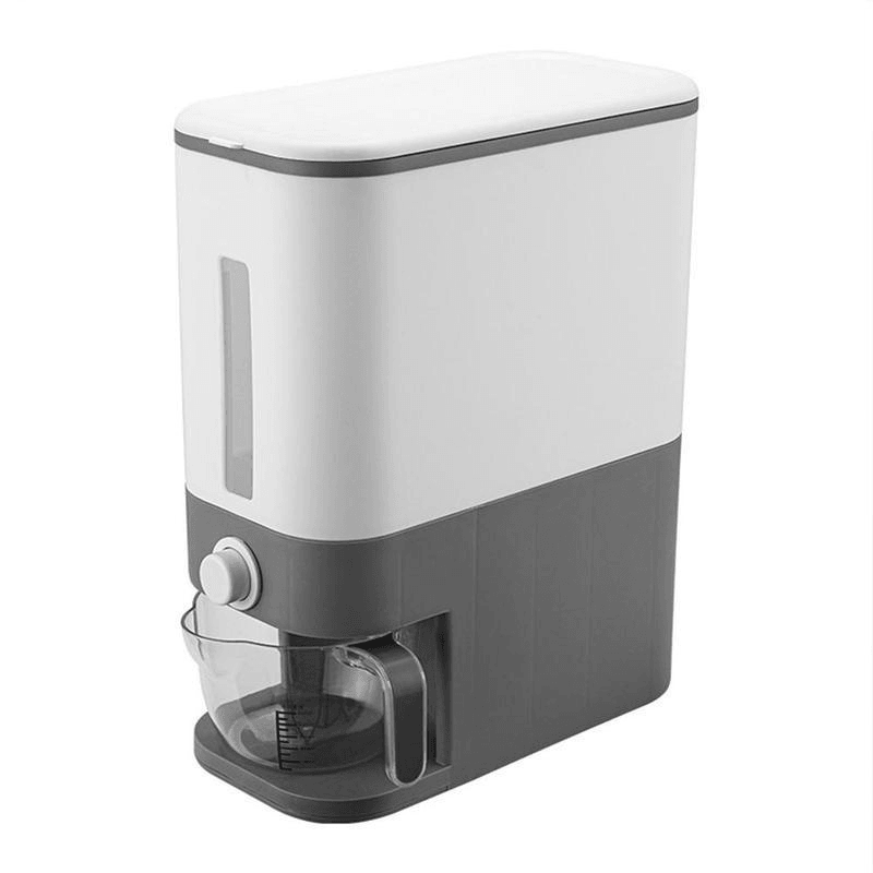 12KG Capacity Storage Box Metering Cylinder with Automatic Rice Storage Tank for Kitchen Multi-Function Moisture-Proof Storage Boxes