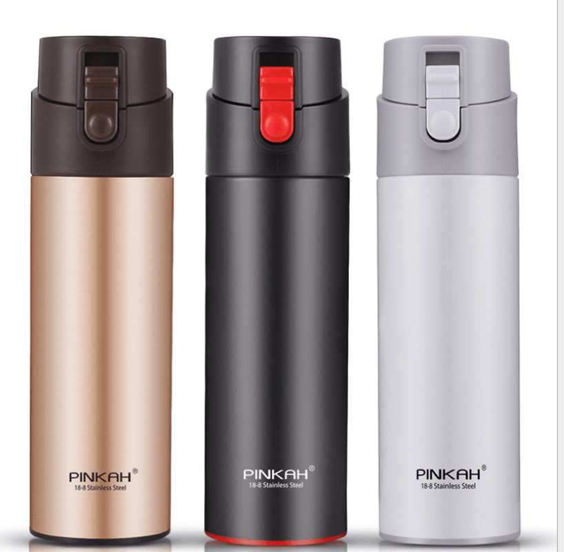 PINKAH 530ML Thermos Bottle with Tea Filter Vacuum Flask Sealed Leakproof Stainless Steel Big Capacity Travel Insulated Cup