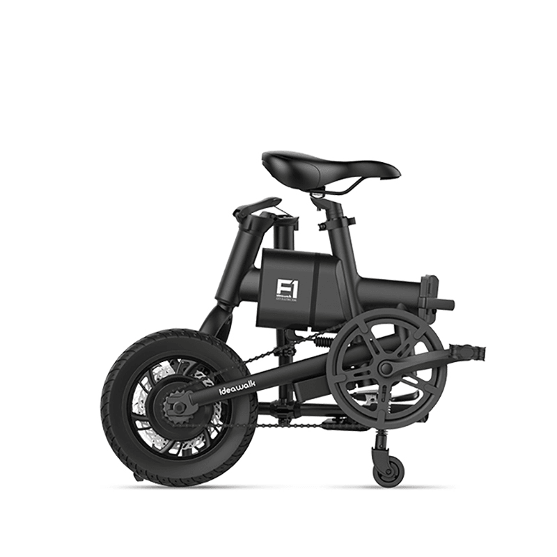 CMSBIKE F1 36V 250W Brushless Motor 12 Inches Black Foldable Electric Bike 25Km/H 60KM Mileage