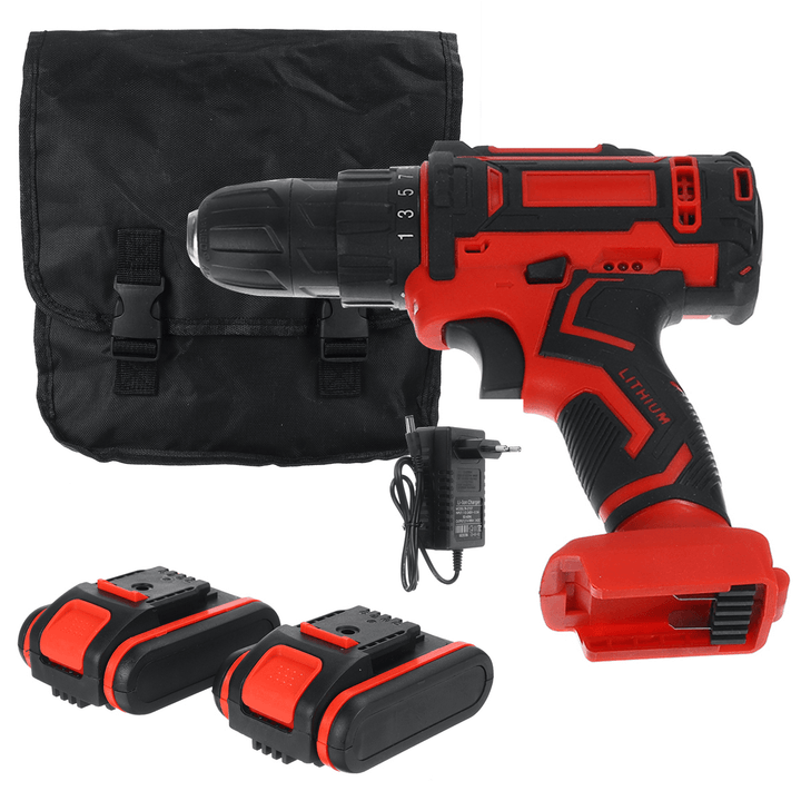 5 Styles 20V Cordless Drill Electric Screwdriver Mini 3/8-Inch Rechargeable Wireless Power Driver - MRSLM