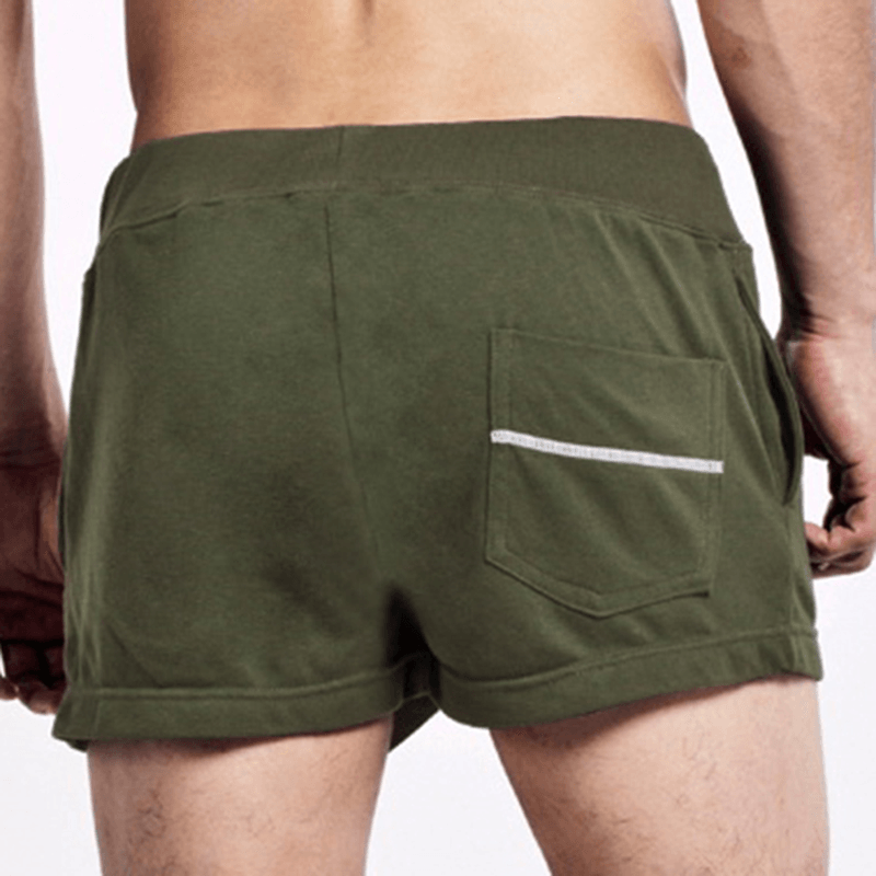 SEOBEAN Men'S Elastic Waist Home Shorts