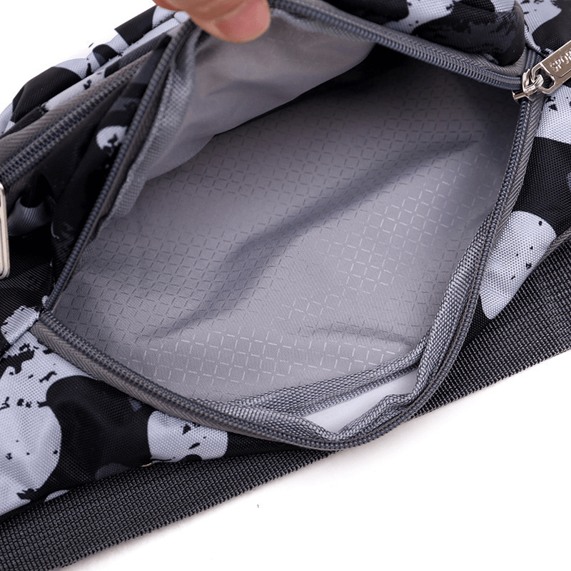 Men'S Pockets Waterproof Shoulder Slung Mobile Phone Bag Camouflage Purse Waist Bag