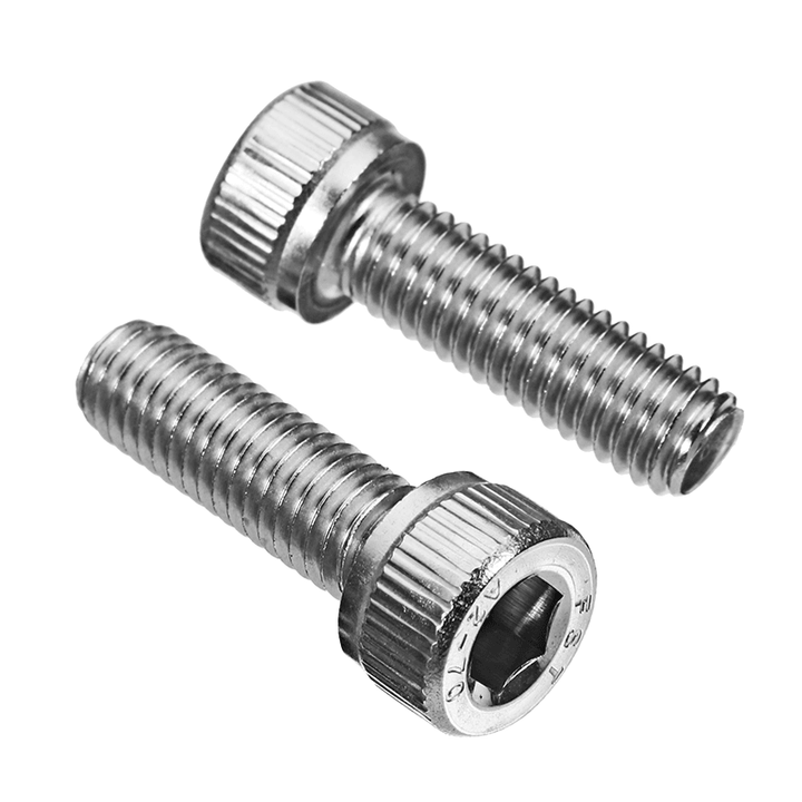 Suleve‚Ñ¢ M5SH4 50Pcs M5 Stainless Steel Hex Socket Cap Head Screws Bolts 8-30Mm Optional Length