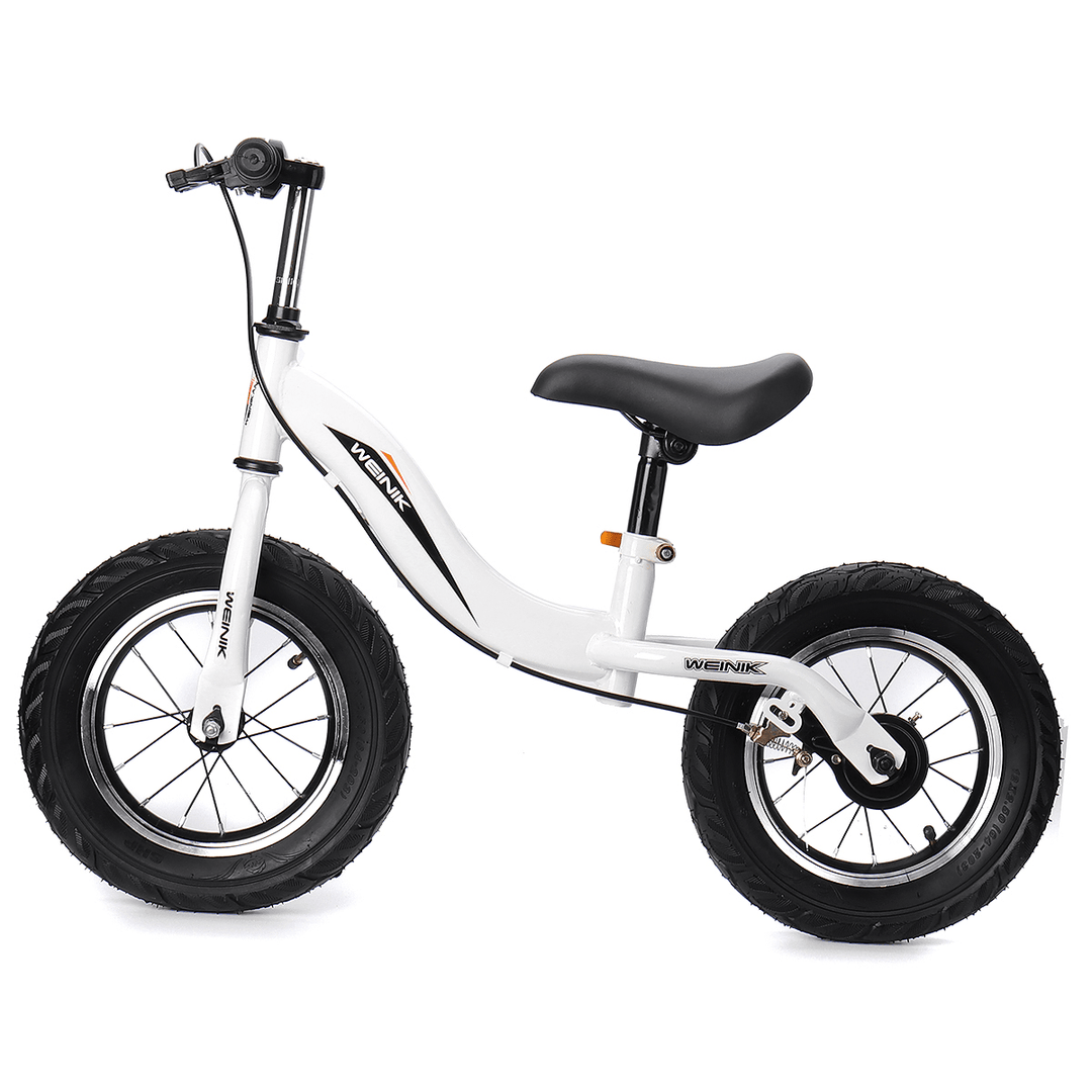 Carbon Steel No Pedal Kids Bike with Hand Brake for Beginner Rider Training Toddler Balance Bike Adjustable Seat Walker Scoot Bicycle