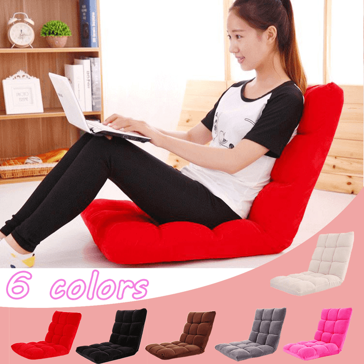 Adjustable Lazy Sofa Cushioned Floor Lounge Chair Living Room Leisure Chaise Chair