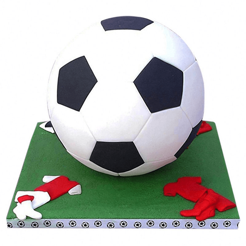 4Pcs Football Fondant Cutter Plastic Cutter Fondant Molds Cake Decorating Molds Cake Moulds Chocolate Moulds Baking Mold