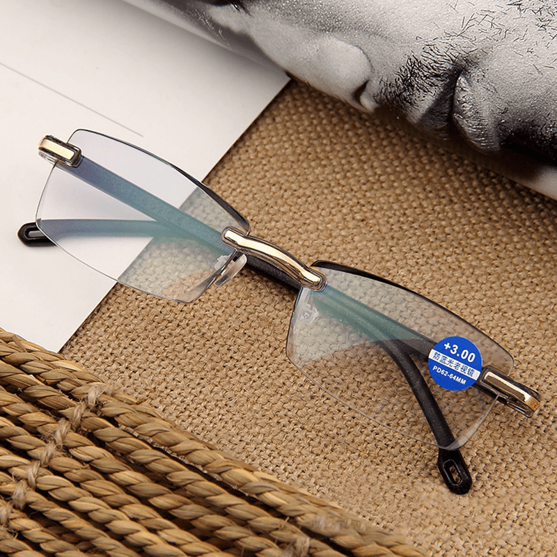 Women round Rimless Reader Reading Glasses