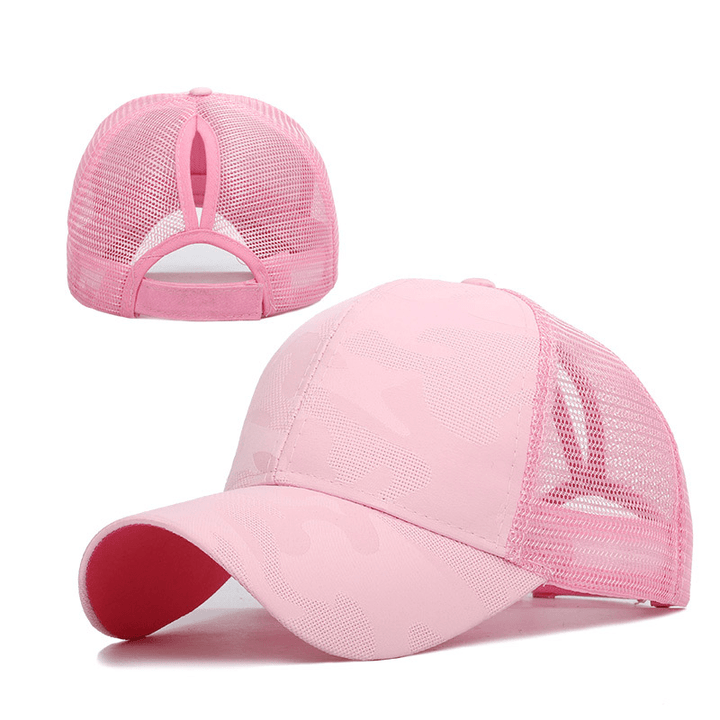 New Arrival Ladies Summer Fashion Sports Ponytail Baseball Cap Women Messy Bun Baseball Hat - MRSLM