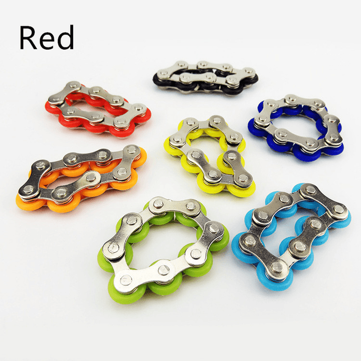 Key Ring Fidget American Fingertip Gyro Key Ring Chain Buckle Relief Pressure Decompression Chain