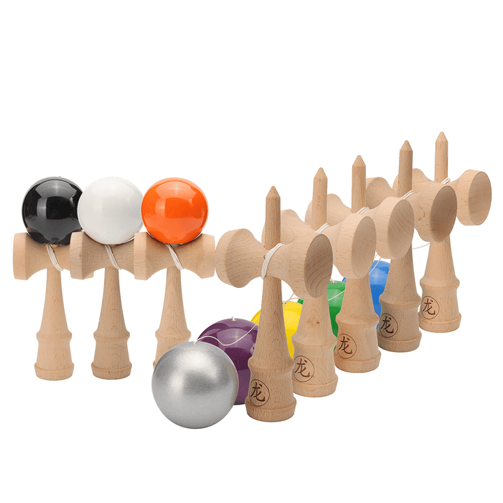 Wood Kendama Toy Professional Solid Skillful Juggling Ball Children Game Skill Toy