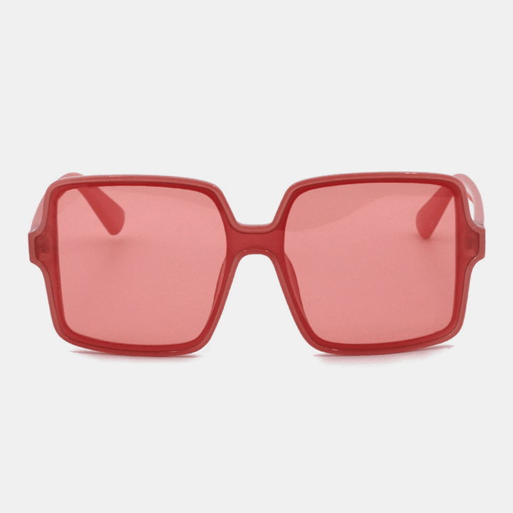 Unisex Square Transparent Full Frame Casual UV Protection Sunglasses