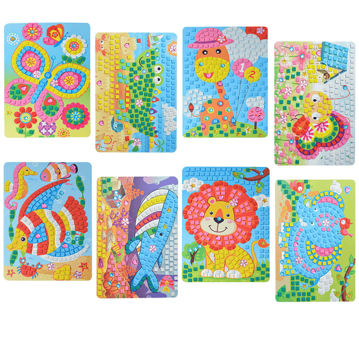 Children'S Handmade Materials EVA Diamond Mosaic Paste Painting Puzzle Stickers