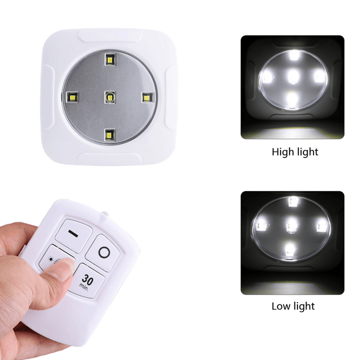 3Pcs LED Night Lights Wireless Remote Control Home Corridor Cabinet Battery Night Light