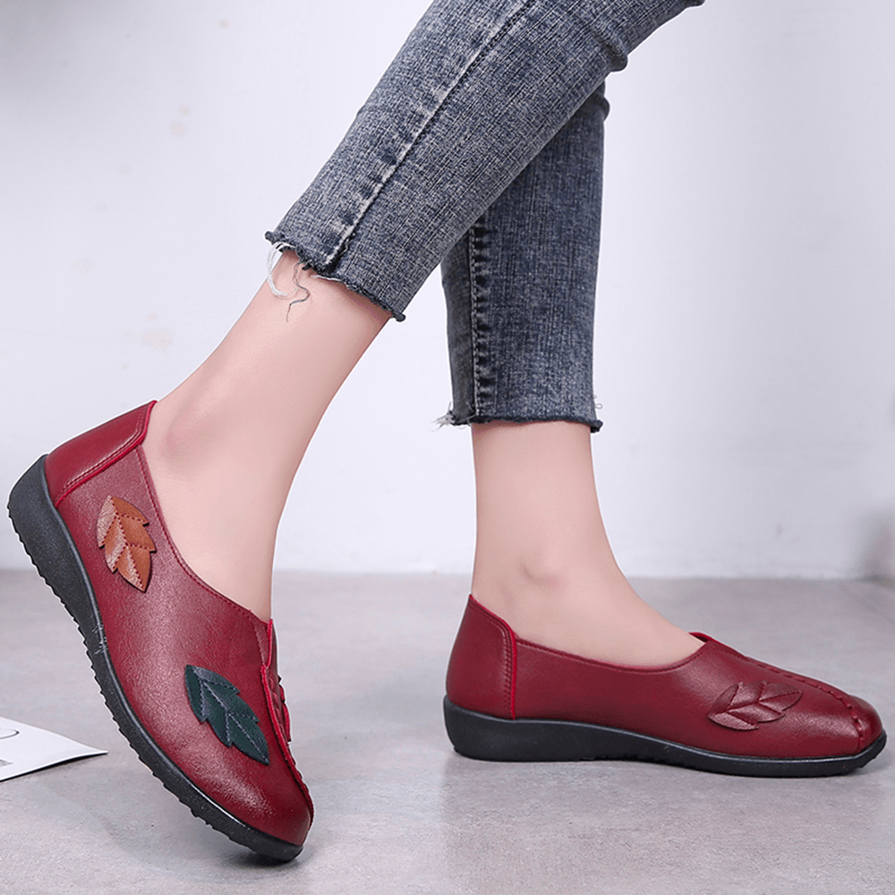 Soft Comfy Flower Flats Women Loafers