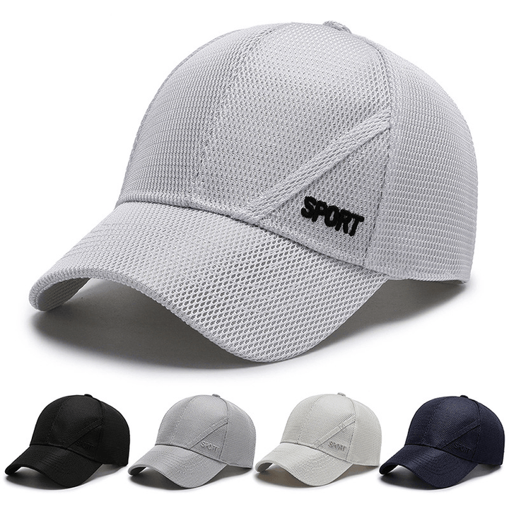 Hat Men'S Baseball Cap Women'S Mesh Sports Running Breathable