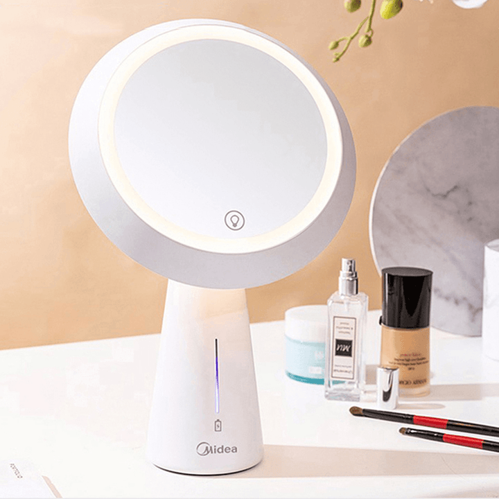 MIUO T03 Cosmetic Mirror Table Lamps High-Definition Make-Up Mirror Stepless Dimming USB Charging 90¬∞ Turnover Bedside Table Night Light From