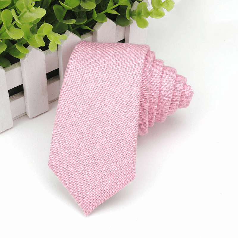 Men'S Neckties Wholesale Super Narrow Spot Imitation Wool 6Cm