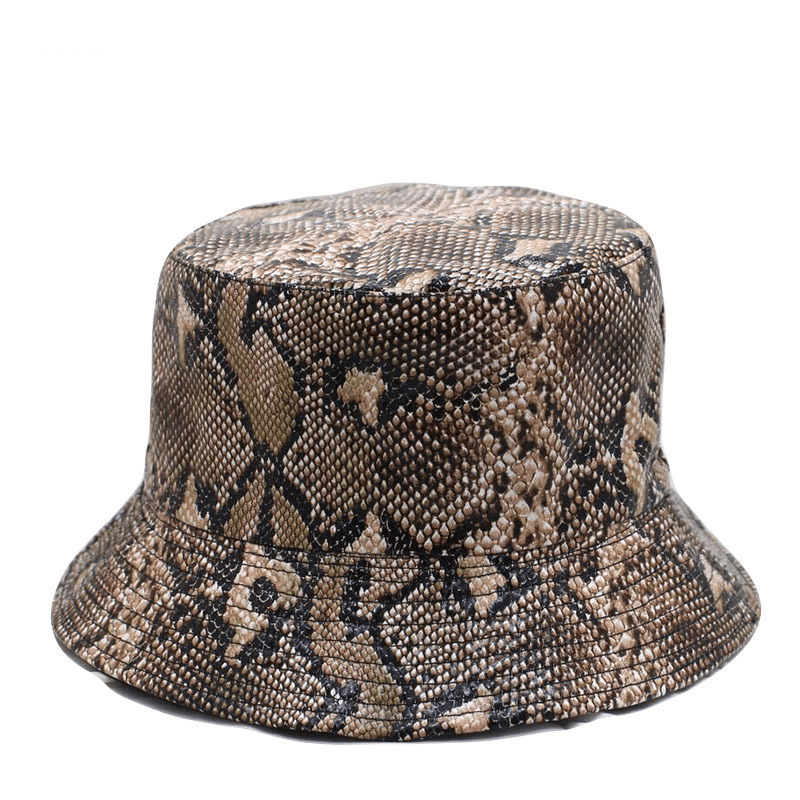 Snake Print Fisherman Hat Men and Women Street