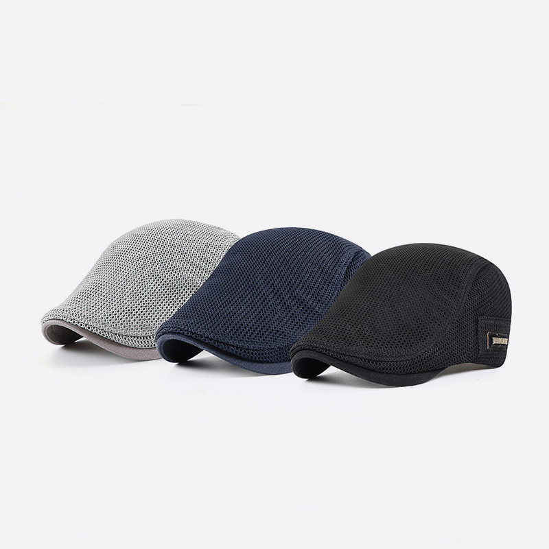 New Style Caps Men'S Mesh Breathable Beret Women'S