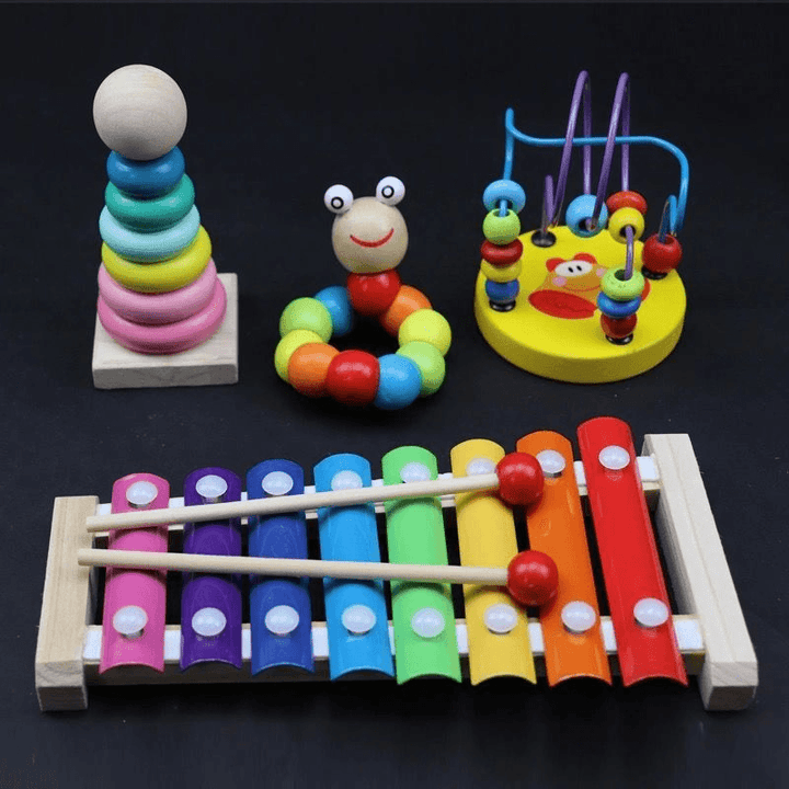 Xylophone Children Eight Tone Small Hand Knocking on the Piano