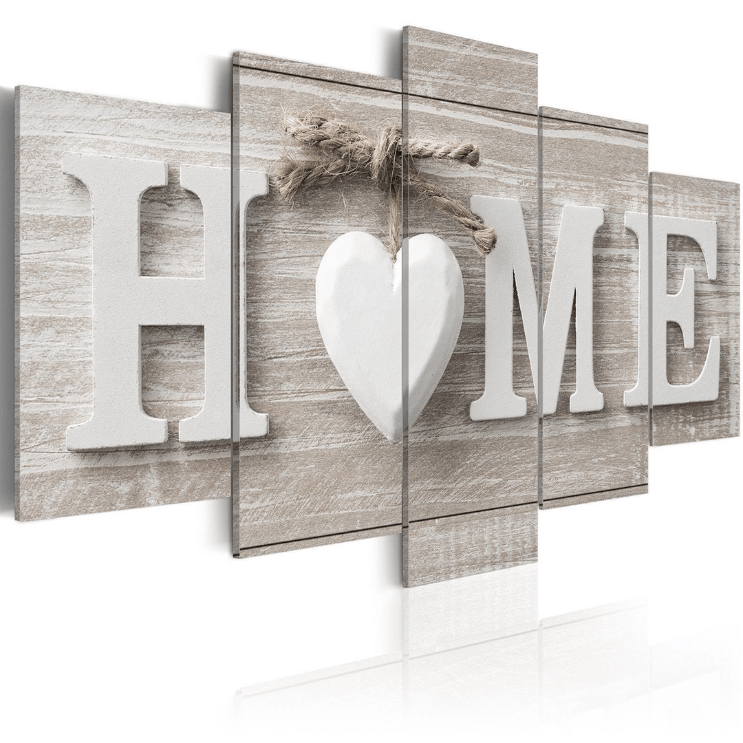 5 Panels Love HOME Wall Art Print Pictures Canvas Wall Art Prints Unframed for Home Decorations