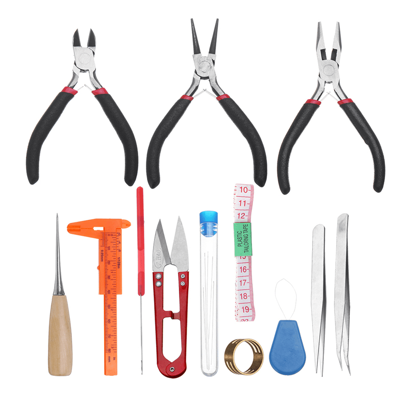 23Pcs DIY Jewelry Making Tools Repair Kit Jewelry Pliers Beading Wire Set Craft