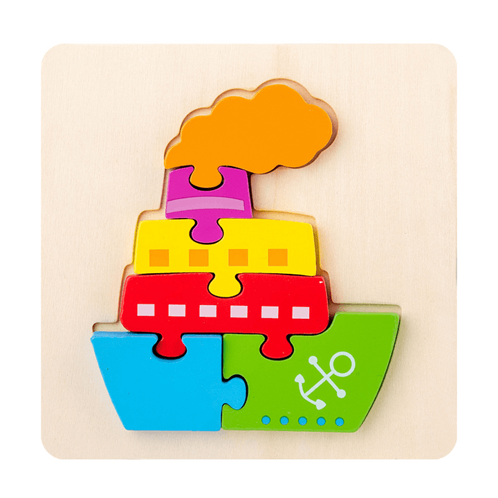 Creative Children'S Wooden Thickened Jigsaw Puzzle Toy