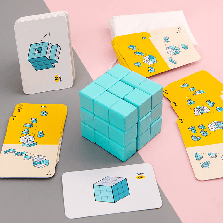 Cube Volume Blocks Children'S Space Thinking Board Game Breakthrough Game