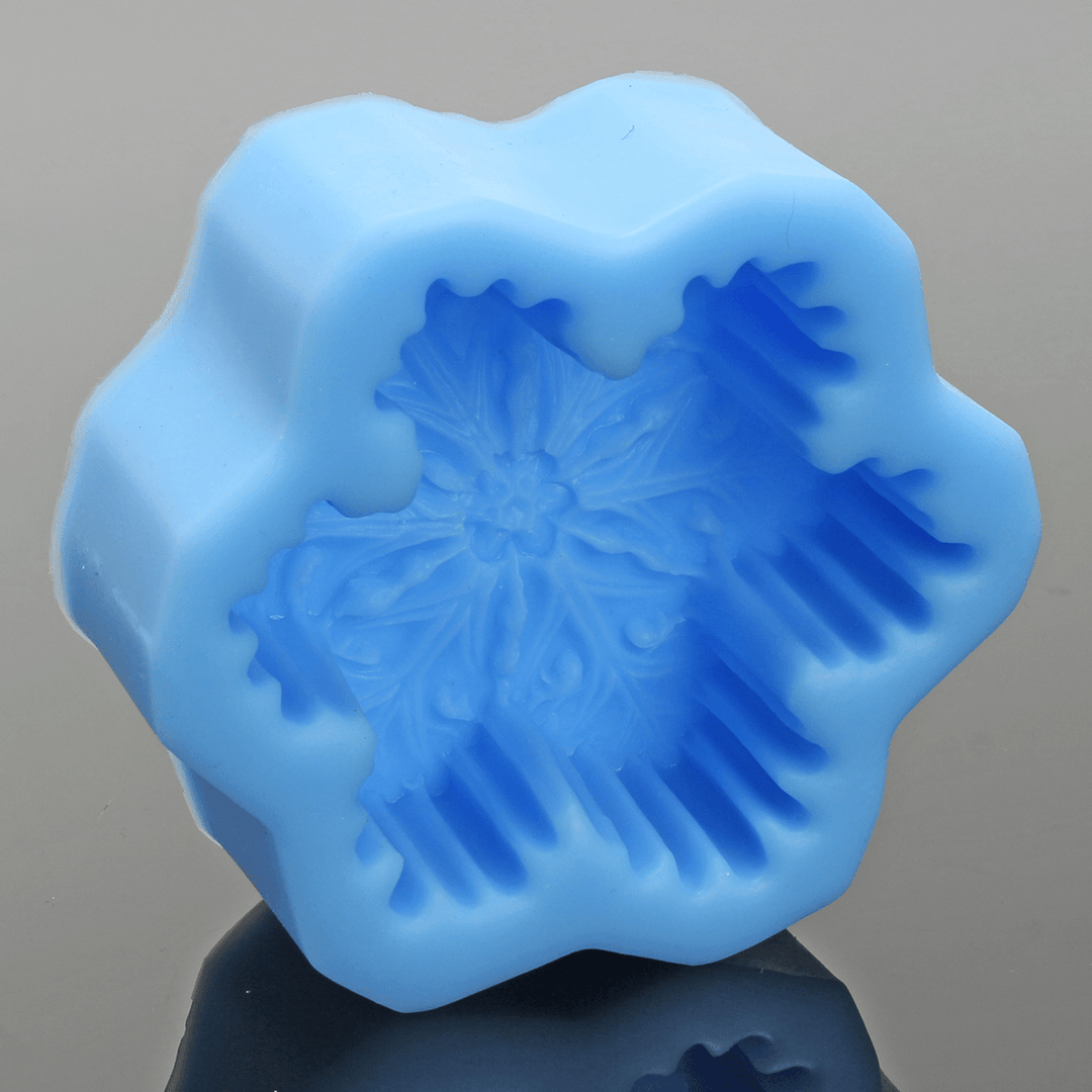 Christmas Snowflake Silicone Soap DIY Mold Handmade Candle Soap Mold 3D Mould Baking Mold