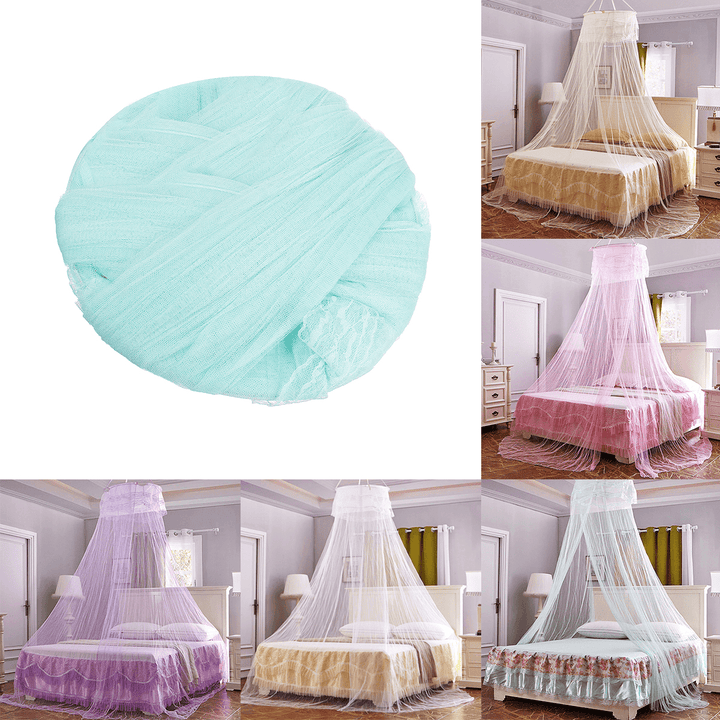 Round Ceiling Anti-Mosquito Net: High-Density Polyester Mesh with No Installation Required