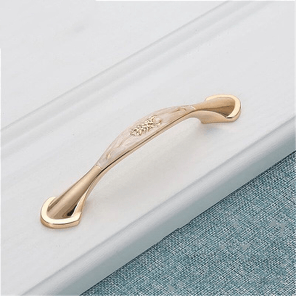 Cabinet Door Handle Amber Green Red Bronze American Simple Drawer Handle Surface Mounted Single Hole Furniture Solid Handle