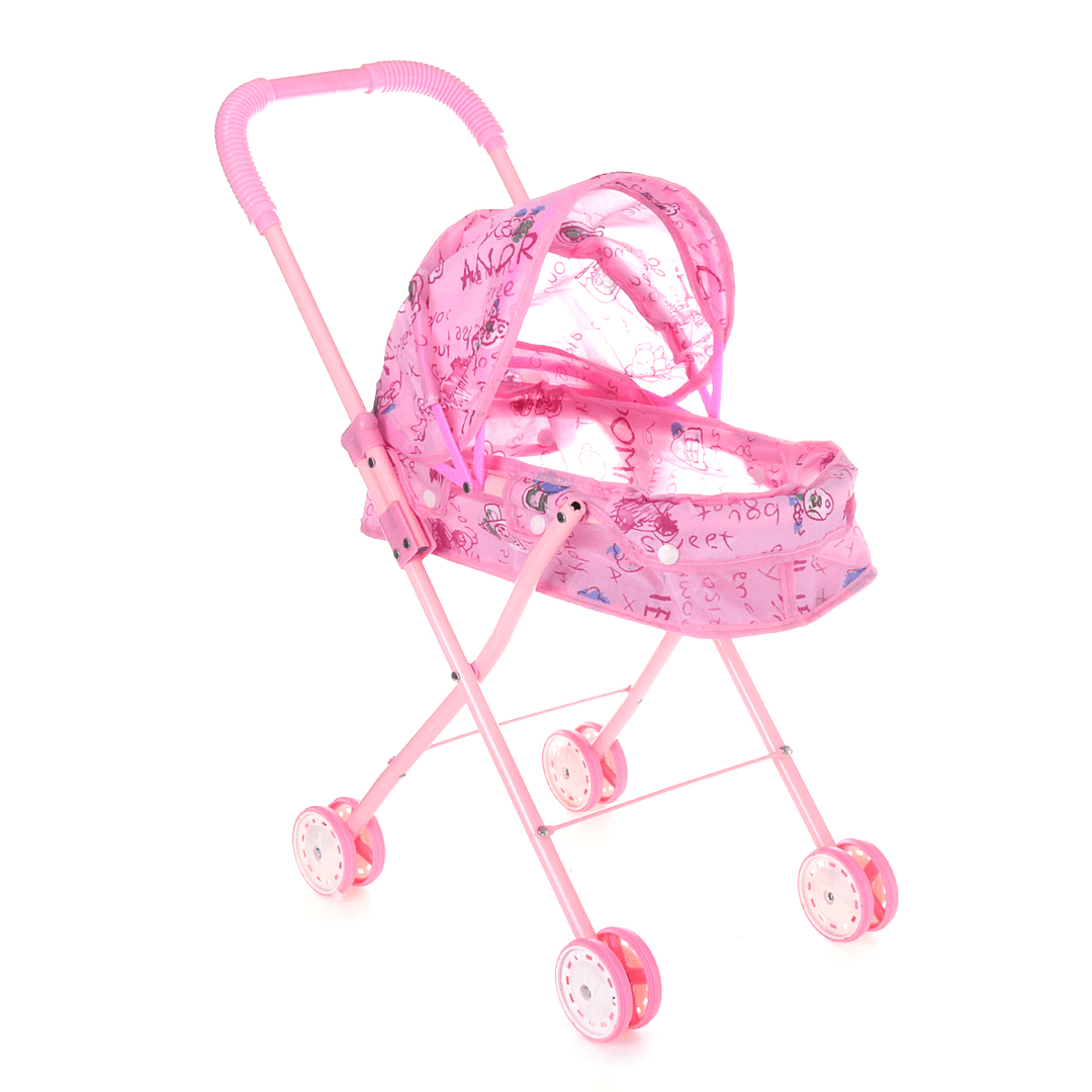 Baby Doll Stroller Folding Doll Trolley Children Walker Toys