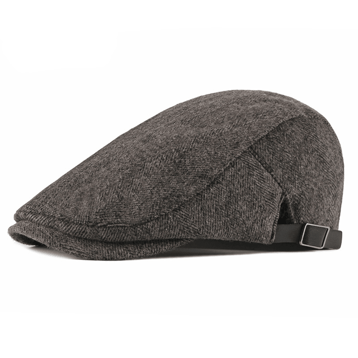 Autumn and Winter Korean Style Peaked Cap Men'S Middle-Aged and Elderly Beret