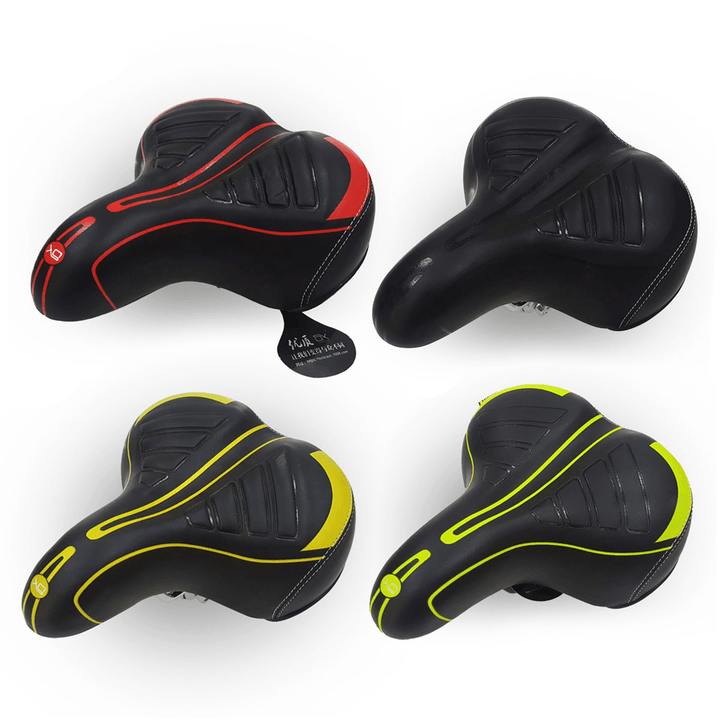 Mountain Bike Saddle Cycling Extra Big Wide Comfortable Cushion Cycling Bike Spring Seat