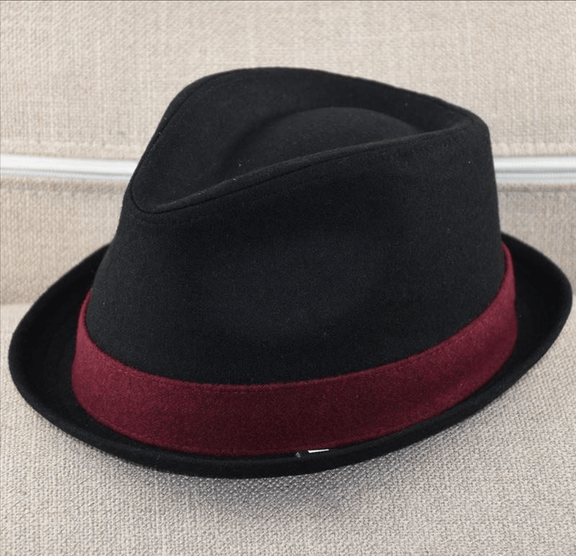 British Style Autumn and Winter Woolen Jazz Hat