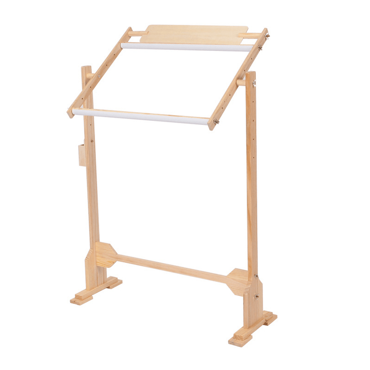 Solid Wooden Frames Table Cross Stitch Frame Embroidery Floor Stand for Needlework Sewing Handmade Tools