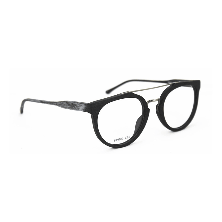 Classic Wood Grain Eyeglass Frame