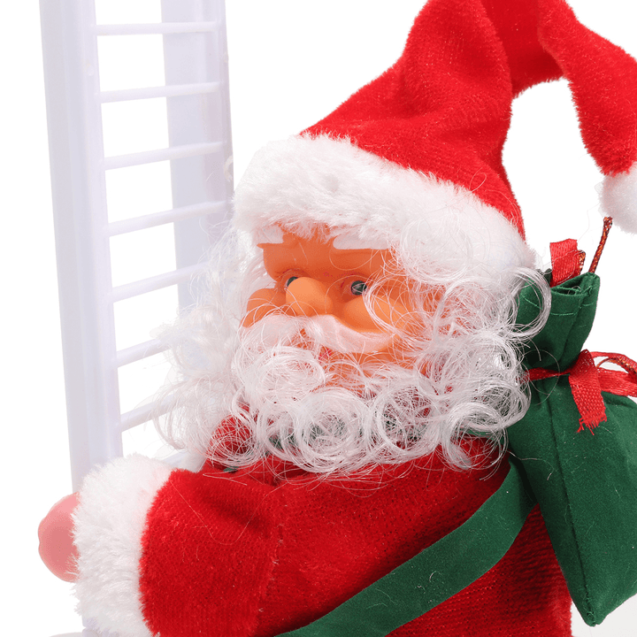 Christmas Senta Claus Climbing Ladder Hanging Decorations Holiday Gift