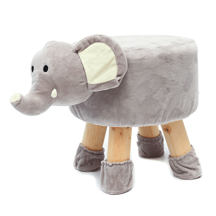 Animal Footstool Ottoman Footrest Stool Foot Rest Small Chair Seat Sofa Couch Wooden Chair for Children