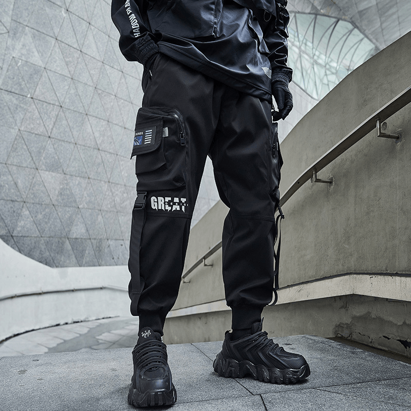 Japanese Men'S New Functional Overalls Loose-Fitting