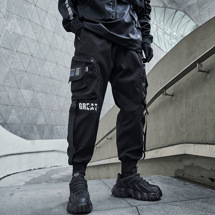 Japanese Men'S New Functional Overalls Loose-Fitting