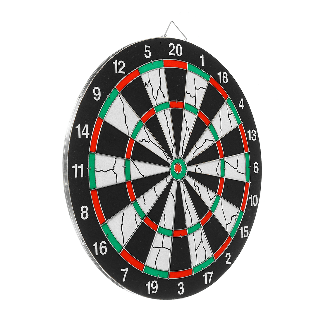 15 Inch Flocking Dart Board Front Double Sided + 6Pcs Darts for Home Club Entertainment Leisure Game Toy Gifts