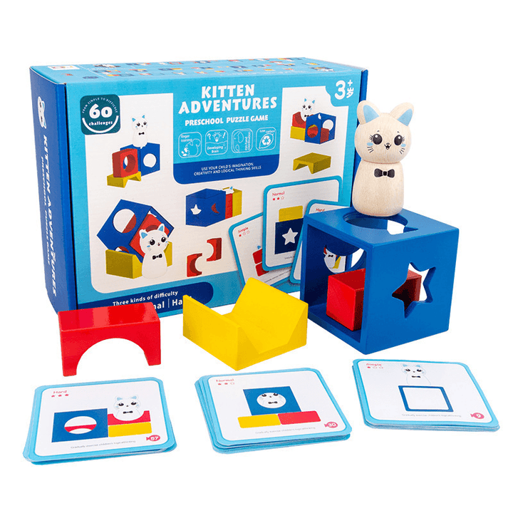 Cube Volume Blocks Children'S Space Thinking Board Game Breakthrough Game