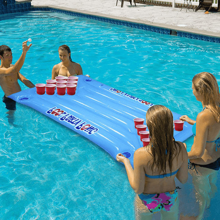 Swimming Pool Float Liquor Table Holder Pool Pond Inflatable Air Mattress for Home Sports Gam Party