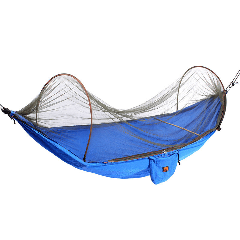 Outdoor Portable Camping Parachute Hammock Hanging Swing Bed with Mosquito Net