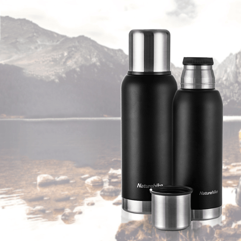 Naturehike NH19SJ010 750/1000Ml Stainless Steel Vacuum Cup Travel Camping Thermal Insulation Water Bottle Kettle